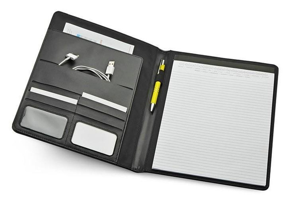 Teczka konferencyjna KEMER SUFFOLK A4 Czarna