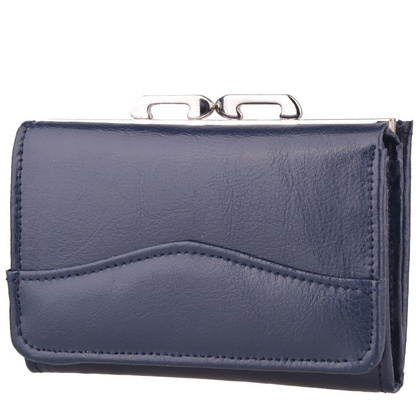 Portfel damski skórzany KEMER P25 Granatowy - min. zamówienie 20 / 50 / 100 szt.