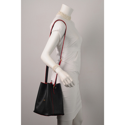 Torebka damska KEMER 796 Czarno czerwona - min. zamówienie 20 / 50 / 100 szt.