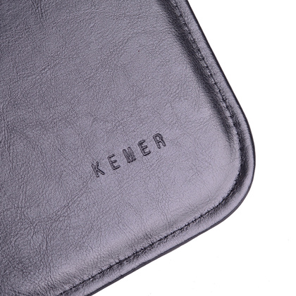 Aktówka skórzana KEMER Akt 101S Czarna - min. zamówienie 20 / 50 / 100 szt.