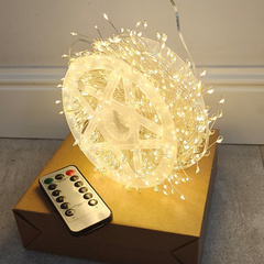 Zewnętrzne/wewnętrzne lampki choinkowe ryż 900 LED 18m, barwa ciepłe białe do dekoracji LAMP47