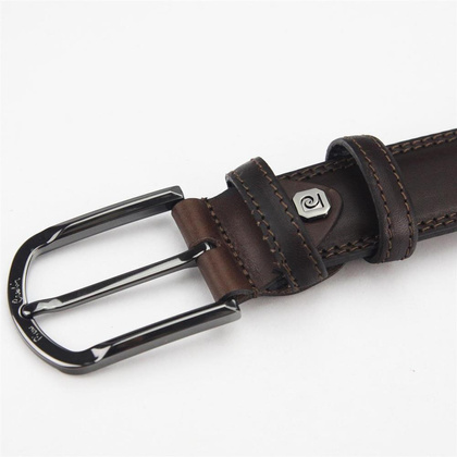 Pasek męski skórzany PIERRE CARDIN PSN 6205 Niebieski