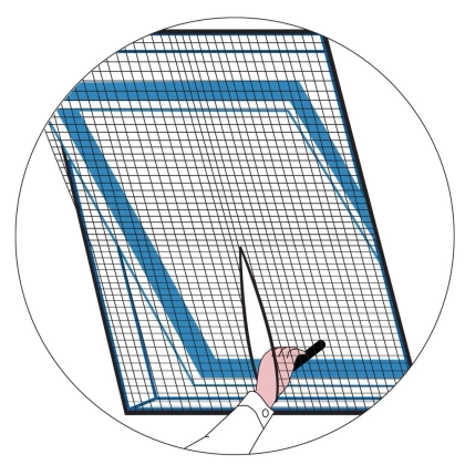 Moskitiera siatka na okno dachowe owady komary 120x140 cm czarna