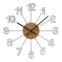 Zegar drewniany DESIGN wykonany w Czechach