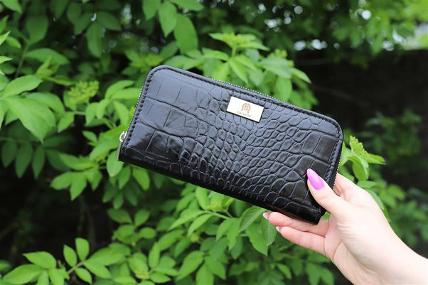 P-02 Portfel skórzany Korona - czarny C D L KEMER