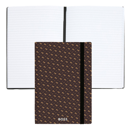 Notatnik A5 Hugo Boss Monogram Camel Lined
