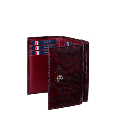 Portfel Damski Canaletto – Skóra Lakierowana, Ochrona RFID, Elegancja i Trwałość PD1221cs78 RFID