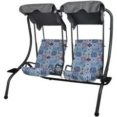 Huśtawka ogrodowo - balkonowa Sonic 2 os.Mozaika