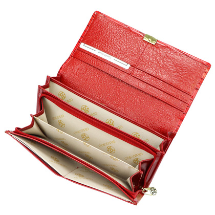 Portfel damski skórzany PELLUCCI NL-122 czerwony