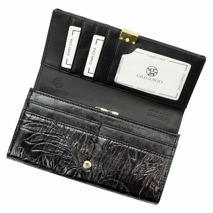 Portfel damski skórzany PELLUCCI HL-100 czarny