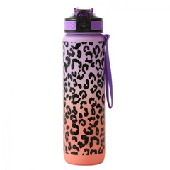 Butelka na wodę, bidon PANTERKA 1L ombre Fiolet z pomarańczem BD43WZ2