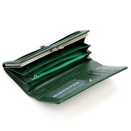 Portfel damski skórzany PELLUCCI FF-100 Zielony