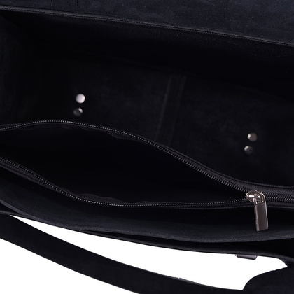 Torba skórzana na ramię KEMER 888 Czarna