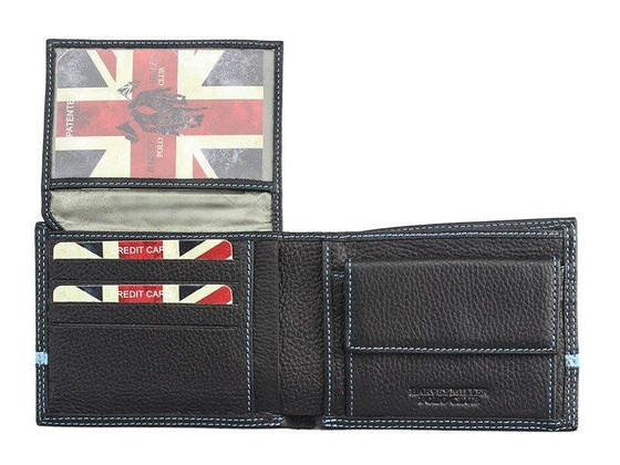 Portfel męski skórzany PELLUCCI Polo Club 5313 292E Czarny