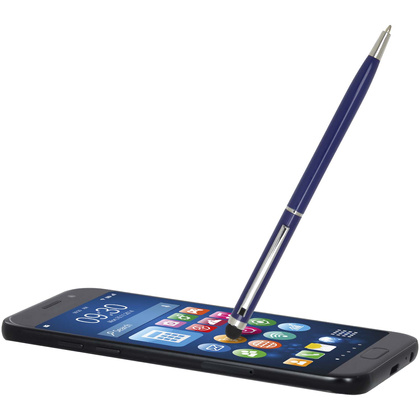 Ore aluminium ballpoint pen with stylus (blue ink)