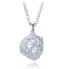 MINET Srebrny naszyjnik lew