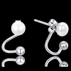 MINET Srebrne kolczyki z naturalnymi perłami