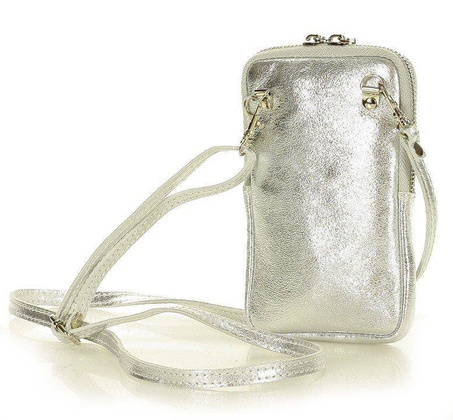 MARCO MAZZINI Etui na smartfona srebrny - min. zamówienie 20 / 50 / 100 szt.