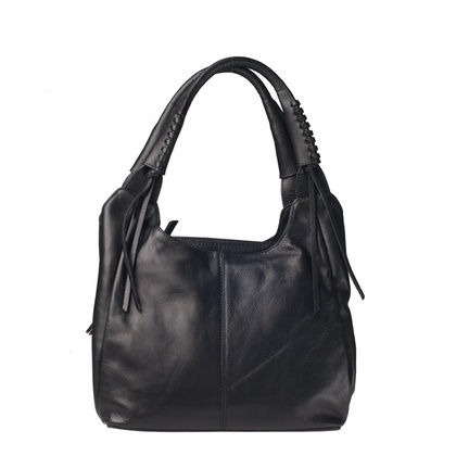 Torebka damska skórzana KEMER 159 Czarna - min. zamówienie 20 / 50 / 100 szt.