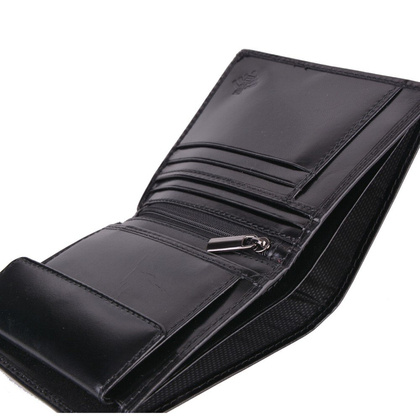 Portfel męski skórzany KEMER 304-ID Czarny - min. zamówienie 20 / 50 / 100 szt.