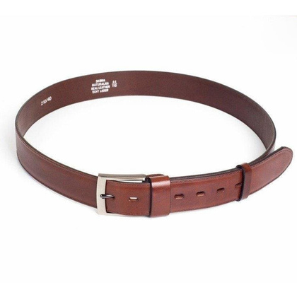 Pasek męski skórzany KEMER SOLIER SB05 Brązowy - min. zamówienie 20 / 50 / 100 szt.