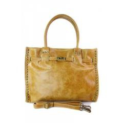 Duża pojemna torba na ramię Shopper Bag camel SB577C KEMER