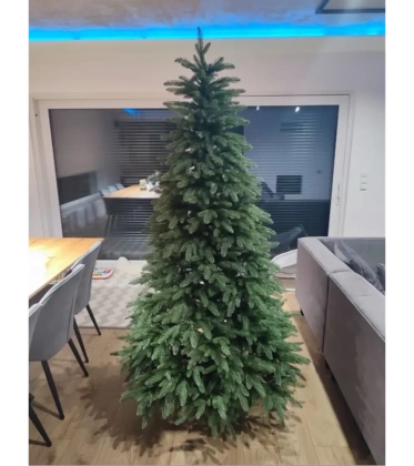 Choinka sztuczna PE11 180 cm FULL PE zielona gęsta  z metalowym stojakiem