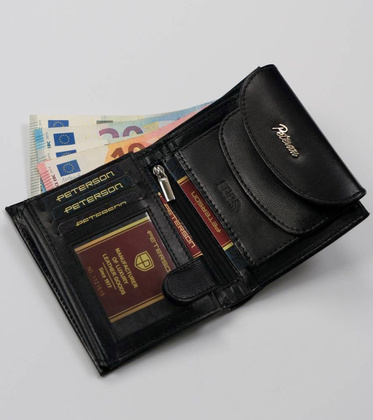 Elegancki portfel damski ze skóry naturalnej