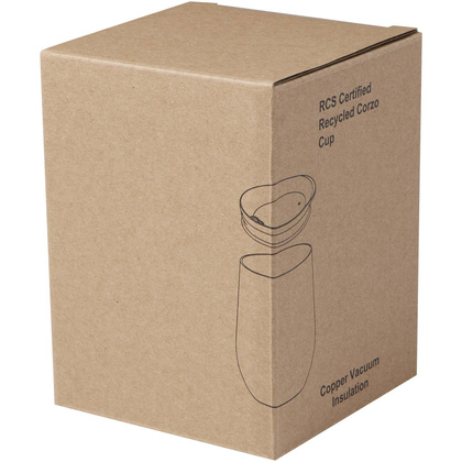 Corzo miedziany kubek próżniowy ze stali nierdzewnej z recyklinku z certyfikatem RCS 350 ml