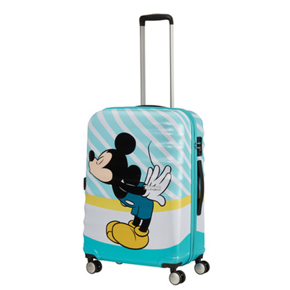 Średnia walizka AMERICAN TOURISTER BLUE KISS MICKEY 85670 Niebieska
