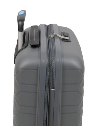 Walizka DIELLE 100 4k 55cm kabinowa szara PP z poszerzeniem