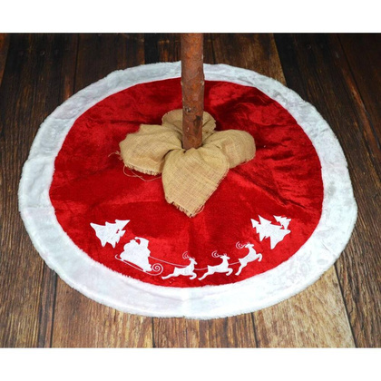 Osłona na stojak pod choinkę śr. 100 cm zdobiona