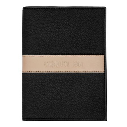 Etui na paszport Delano Taupe & Black