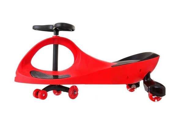 Jeździk Grawitacyjny FUNFIT KIDS ze świecącymi kołami LED Czerwony