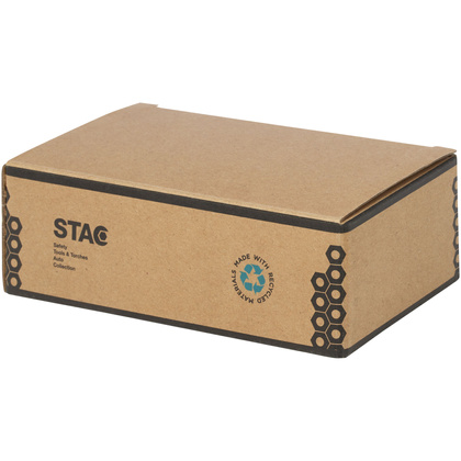 Octo zestaw śrubokrętów 8-w-1 z tworzyw sztucznych pochodzących z recyklingu z certyfikatem RCS z latarką