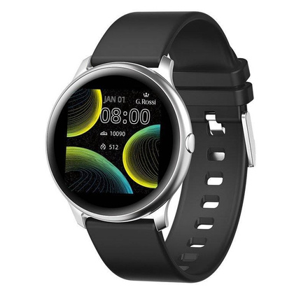 SMARTWATCH G. Rossi SW010-13 silver/black (zg312m)