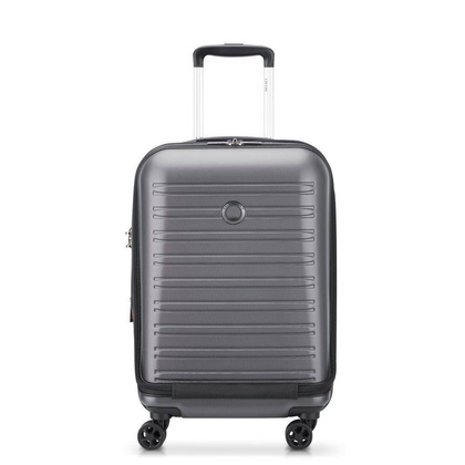 Walizka Delsey New Segur 2.0 Mała twarda szara walizka kabinowa na kółkach 55 cm