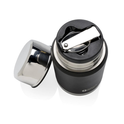 Miedziany próżniowy pojemnik na żywność Swiss Peak Elite Czarny