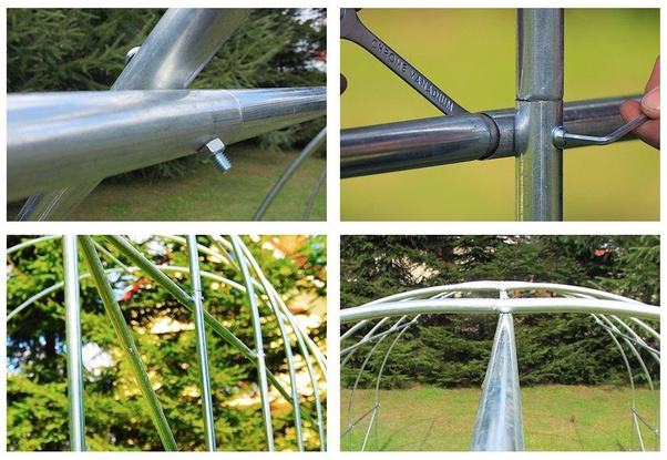 Tunel foliowy z oknami- 18m2 Zielony