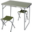 STOLIK TURYSTYCZNY SKŁADANY KEMPINGOWY 80X60X70CM I 2 KRZESŁA ZIELONY
