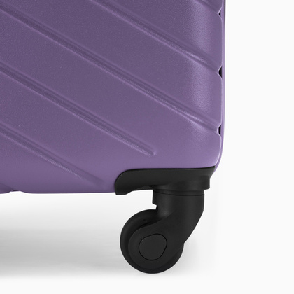 Duża walizka PUCCINI MALAGA ABS027A 7D Fioletowa
