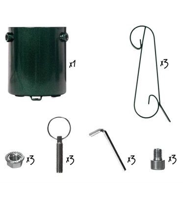 stojak CHOINKOWY CZARNY METALOWY pod choinkę drzewko z pojemnikiem