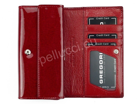 Portfel damski skórzany PELLUCCI PT-107 Popiel