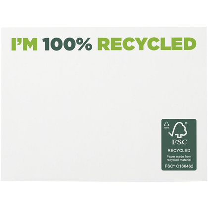 Karteczki samoprzylepne z recyklingu o wymiarach 100 x 75 mm Sticky-Mate®