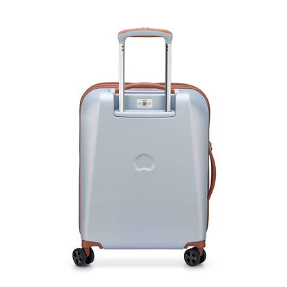 Delsey Promenade Hard mała srebrna walizka kabinowa na kółkach 55 cm