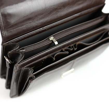 524 Torba męska 2-komorowa - brąz KEMER