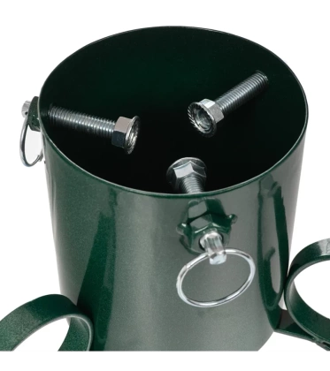 Stojak CHOINKOWY CZARNY METALOWY pod choinkę drzewko z pojemnikiem