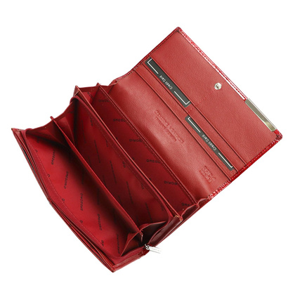 Portfel damski skórzany PELLUCCI BC-122 czerwony