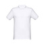 THC MONACO WH. Męska koszulka polo z krótkim rękawem z bawełny zgrzebnej