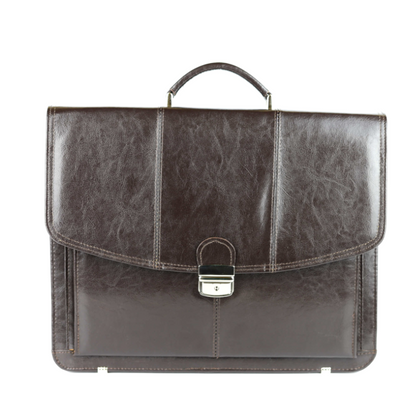 524 Torba męska 2-komorowa - brąz KEMER